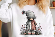 Whimsical spring gnome clipart, an Illustration by SinaCreation (Thumbnail 9 of 11)