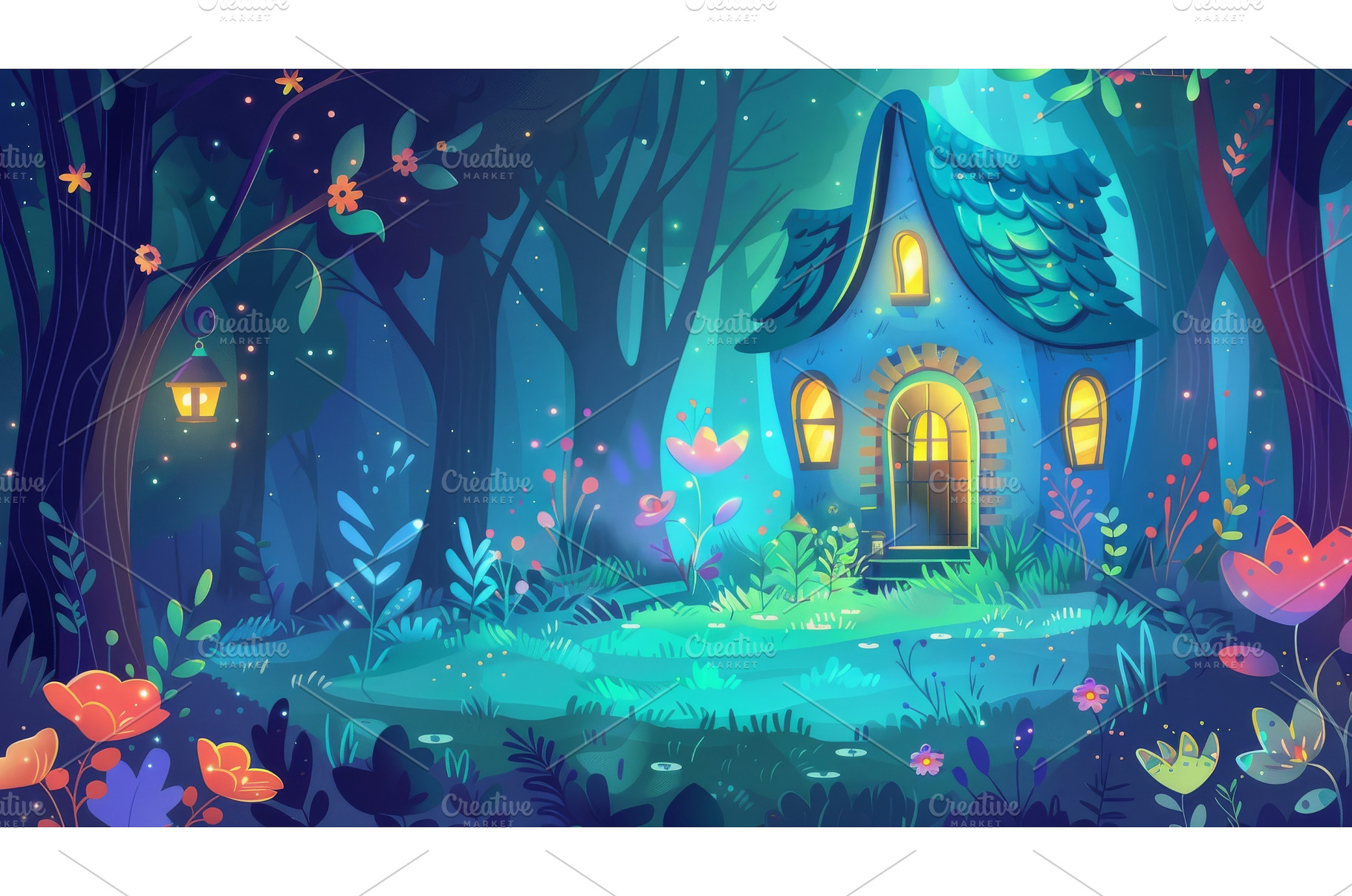 A cartoon fairytale summer woods, a Nature Photo by ZinetroN
