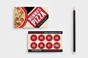 Pizza Restaurant Loyalty Card