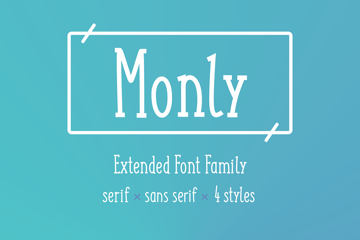 Monly Extended Font preview 2