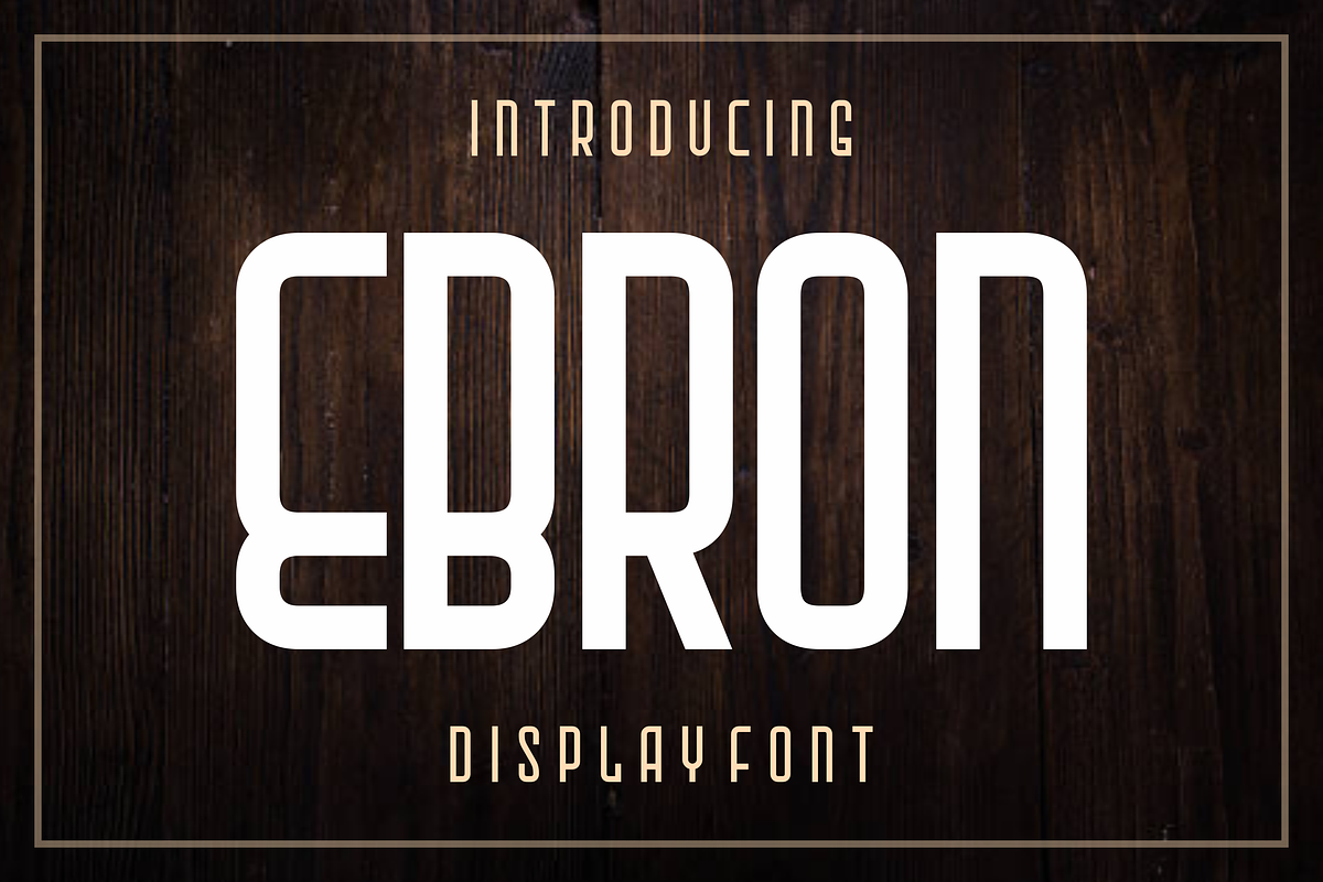 Ebron - Sans Serif Display Font, a Sans Serif Font by lelevien (Photo 1 of 4)