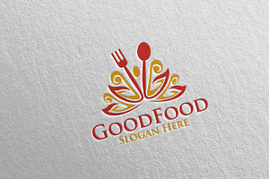 Good Food Logo Restaurant Or Cafe 54