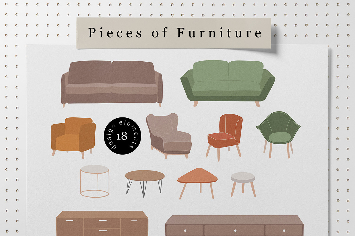 Cozy Home Decor Collection, a Decorative Illustration by Letters-Shmetters (Photo 4 of 10)