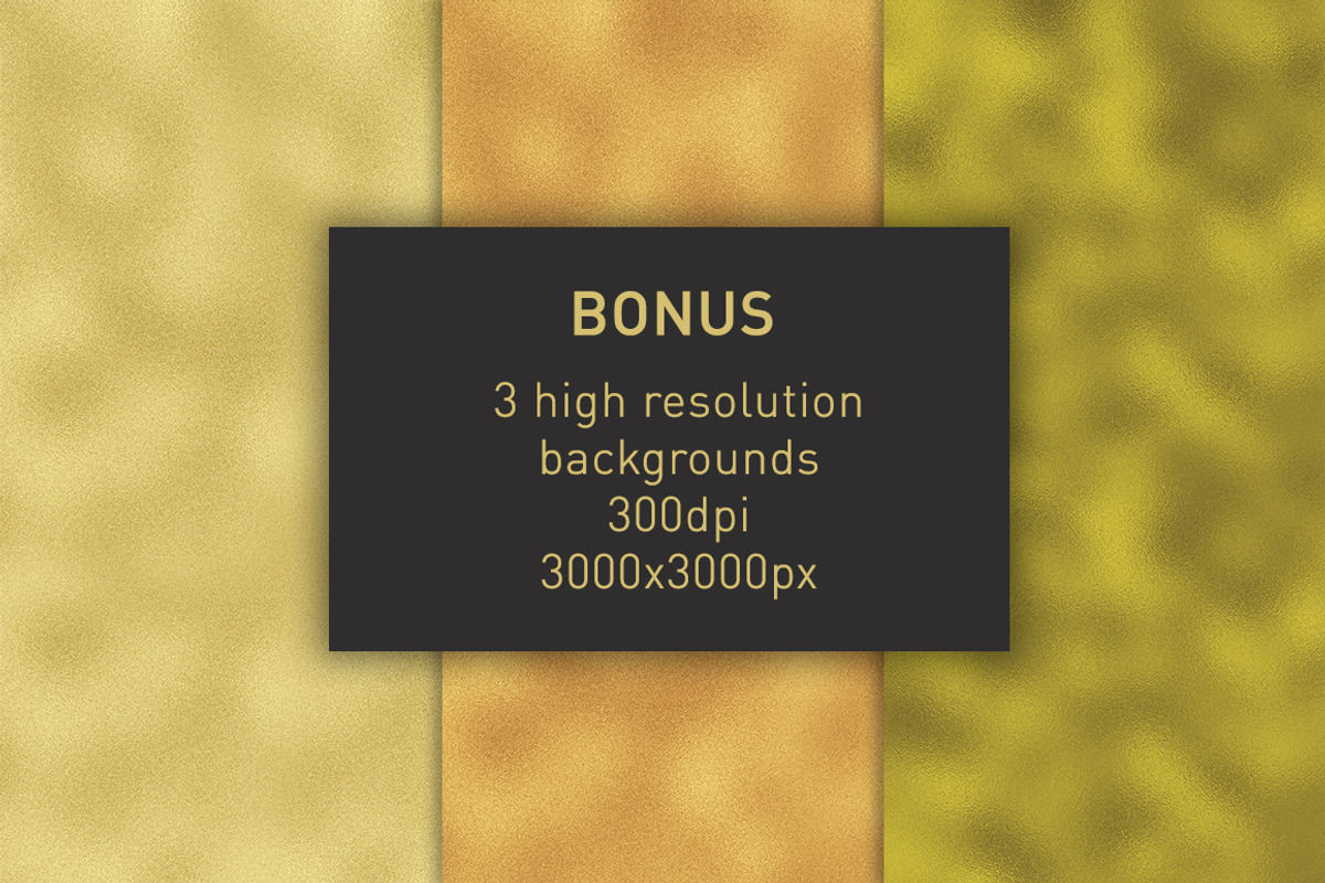 Gold brush strokes + BONUS, an Object Graphic by The Black & Art (Photo 10 of 10)