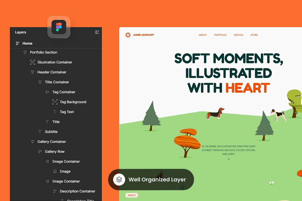 Annie Leonhart - Freelance Portfolio, a Landing Page Template by SLAB! Design (Photo 2 of 4)