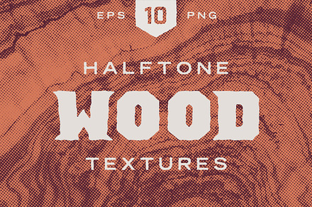 Wood Halftone Textures, a Texture Graphic by GhostlyPixels
