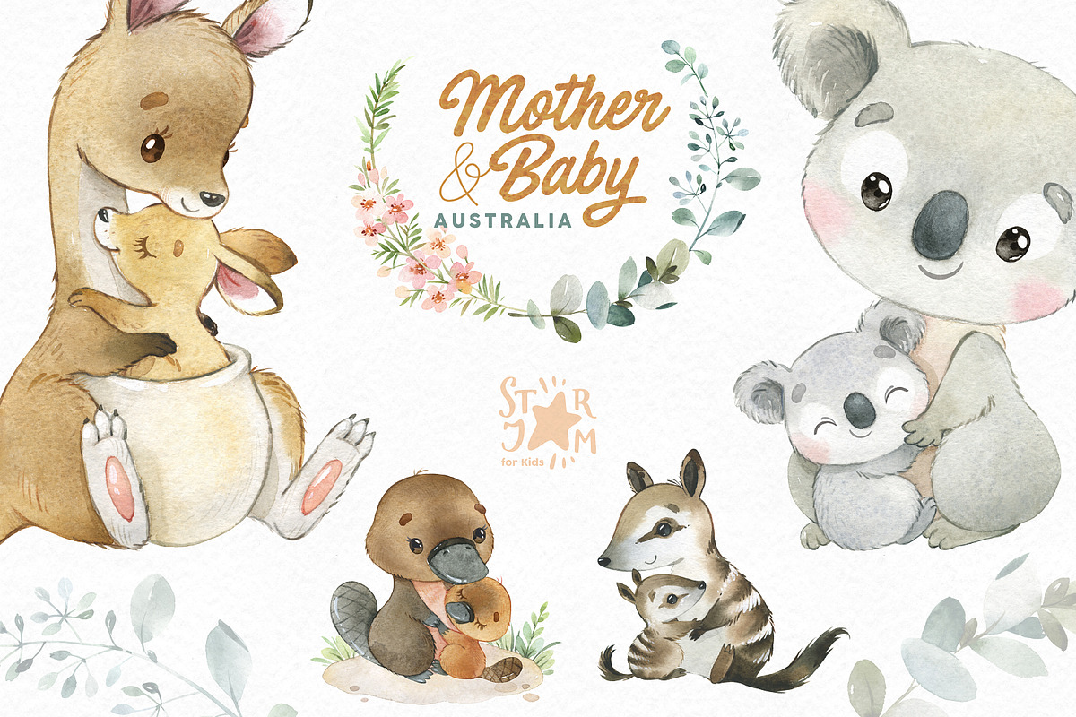 Mother & Baby. Australian Collection, an Animal Illustration by StarJam (Photo 1 of 5)
