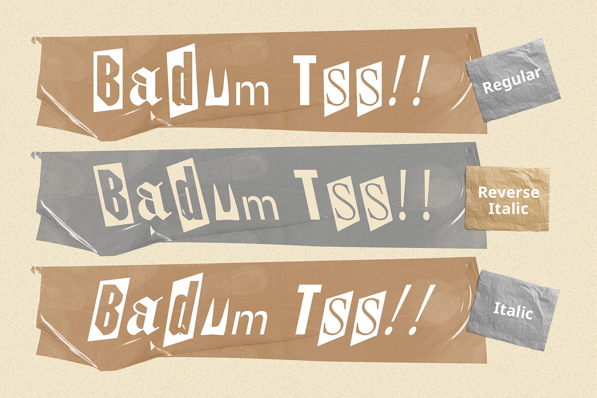CS Benji – Collage Font, a Sans Serif Font by Craft Supply Co. (Photo 6 of 8)