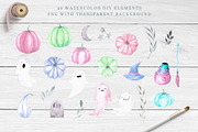 Pastel HALLOWEEN, a Seasonal Illustration by LeriaArt watercolor (Thumbnail 2 of 9)