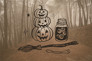 Creepy Little Things clipart, a Seasonal Illustration by RaDavCrafts (Thumbnail 10 of 12)