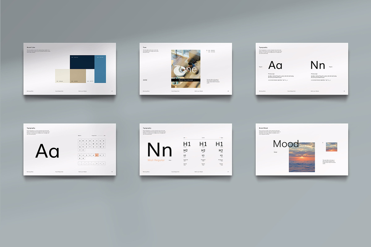 Brand Guidelines Template - InDesign, a Templates & Theme by Visual Design Zone (Photo 4 of 5)