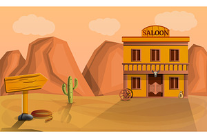 Desert Saloon Concept Banner