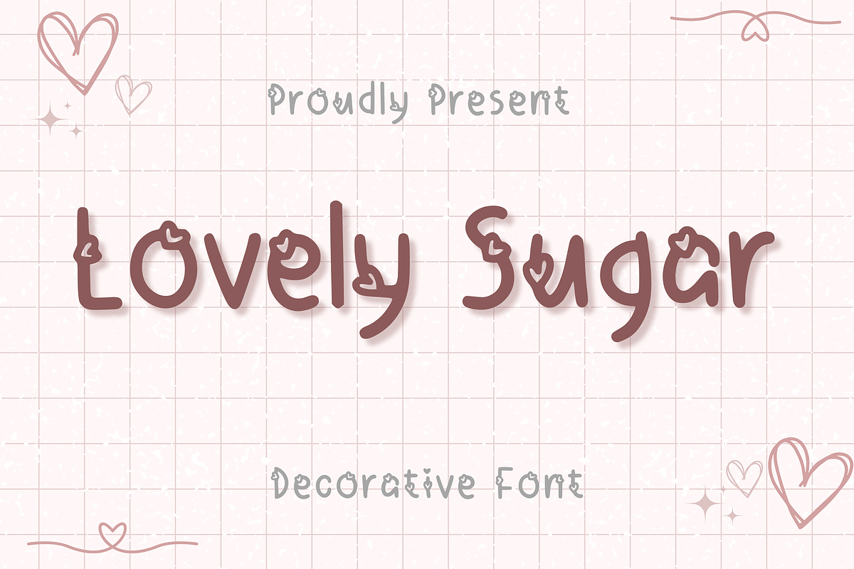 Lovely Sugar, a Handwritten Font by Aisyah (Photo 1 of 4)