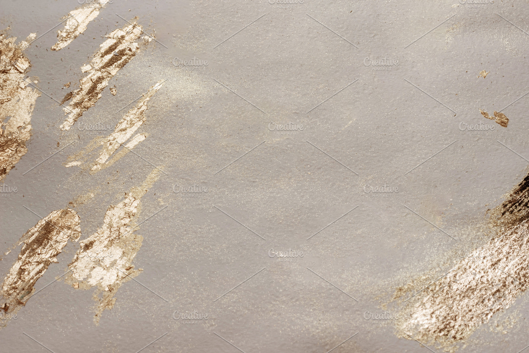 Glowing sparkles on beige watercolor, an Abstract Photo by Anntuan