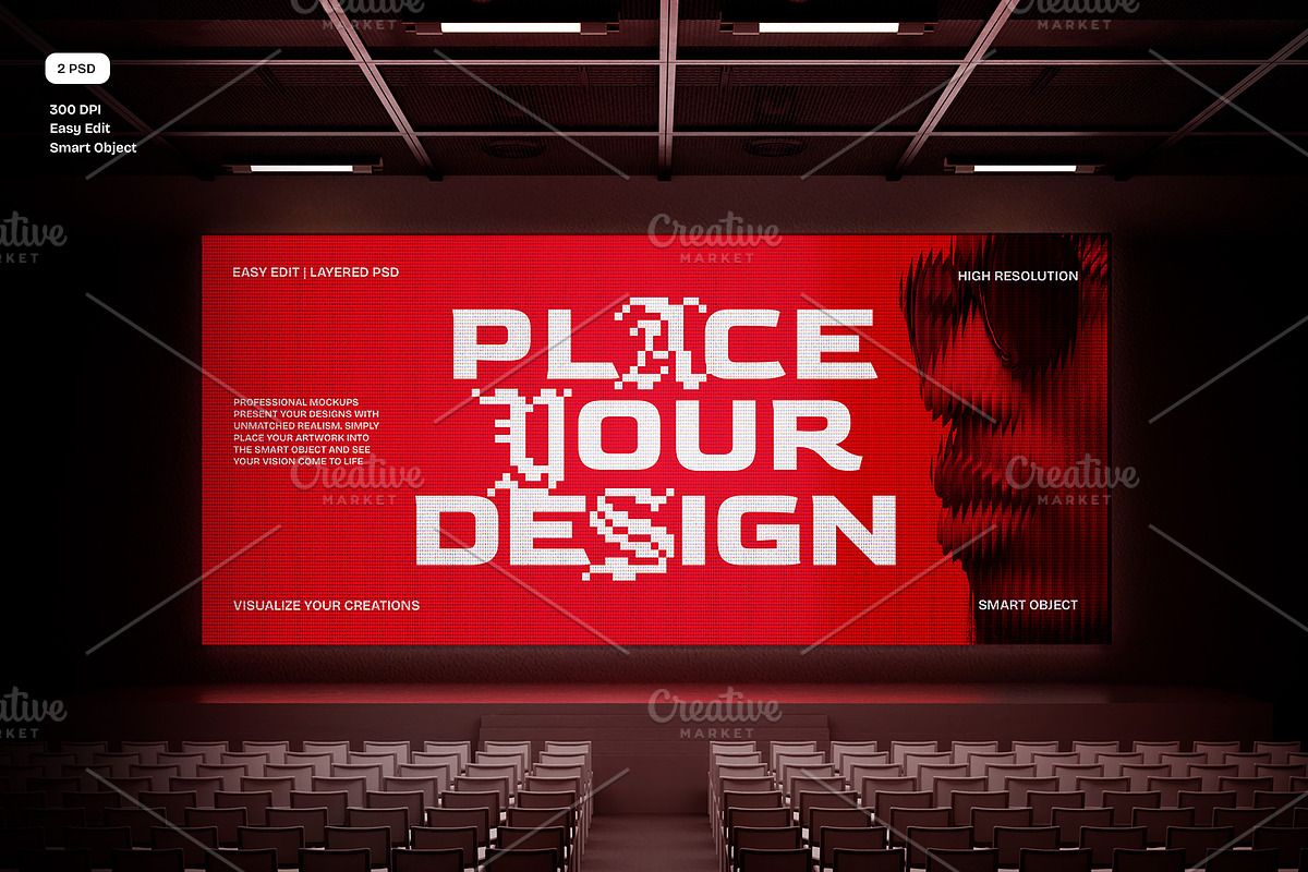 Digital Screen Mockup, an Advertising Mockup by Jiwstudio (Photo 1 of 8)