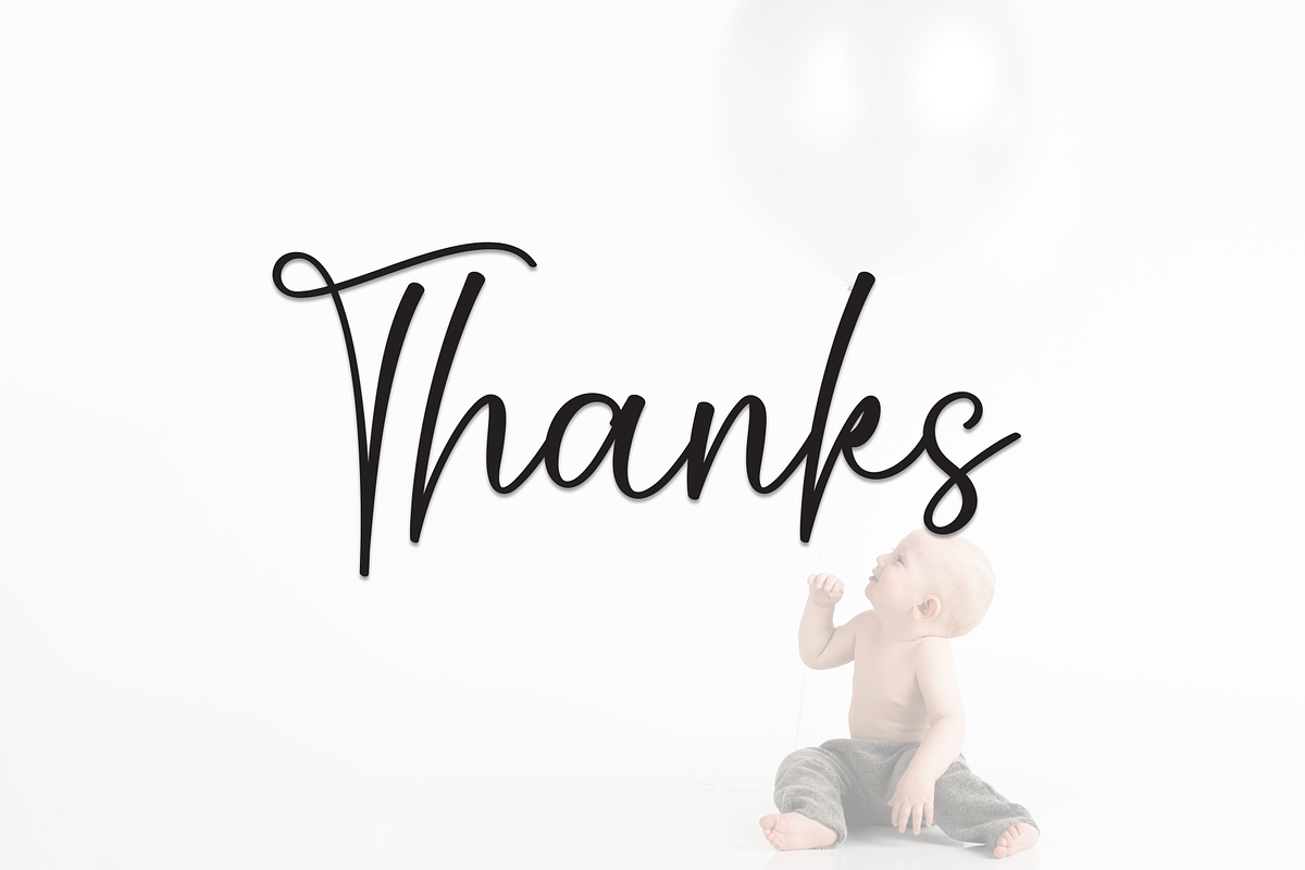 Babyish | Script Font, a Handwritten Font by Scratchones (Photo 8 of 8)