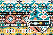 3 Geometric Boho Aztec Patterns, a Pattern Graphic by tomuato (Thumbnail 3 of 4)