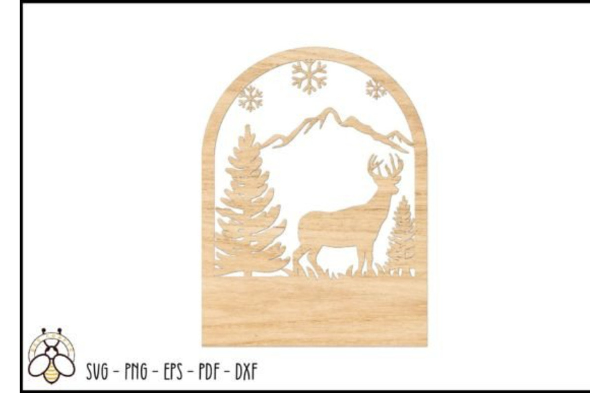 Laser Cut Christmas Cards, an Object Graphic by BeeCraftR (Photo 7 of 13)