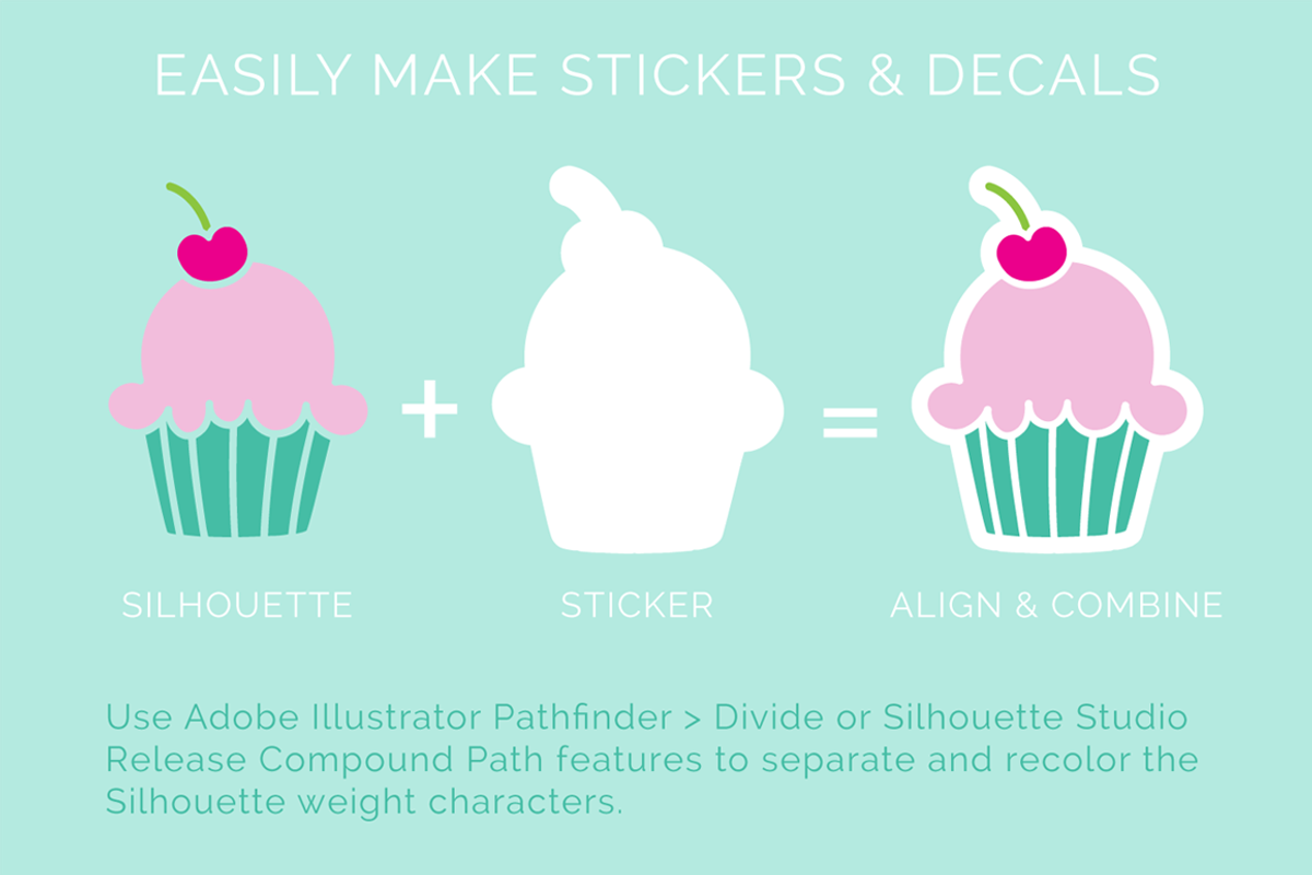 I Heart Cupcakes Dingbat Font preview 3