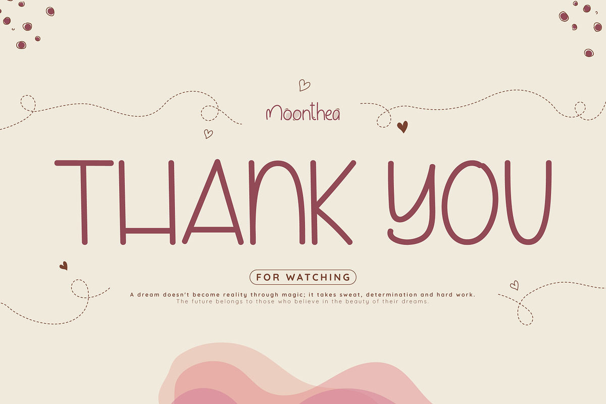 Moonthea Friendly Handwritten Font, a Handwritten Font by infernostudio3 (Photo 11 of 11)