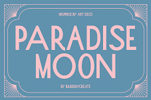 Paradise Moon l Art Deco Font