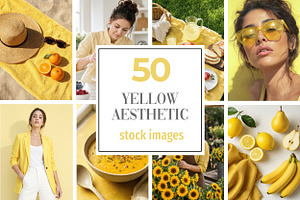 Yellow Aesthetic Stock Photos