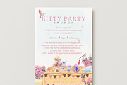 Kitty Party Invite I Brunch Invite, an Invitation Template by OORH Designs (Thumbnail 1 of 3)