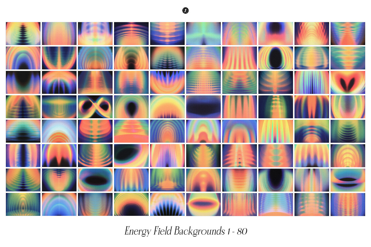 Energy Field Halftone Backgrounds, a Background Graphic by Freezerondigital (Photo 8 of 16)