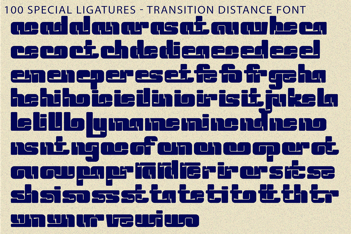 Transition Distance - Structure Font, a Sans Serif Font by 177Studio (Photo 8 of 8)