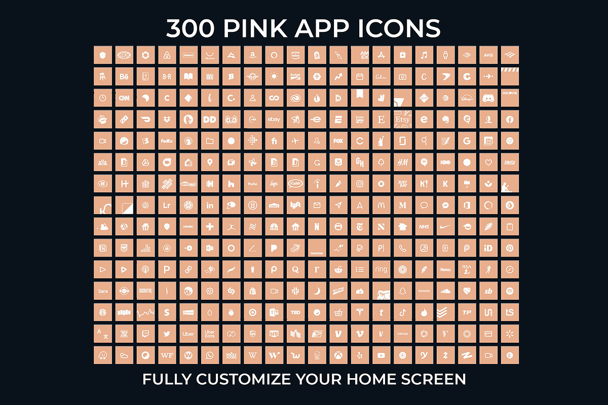 1,200 Neutral Boho iOS 14 App Icons, an Icon by A Good Design Studio (Photo 5 of 8)