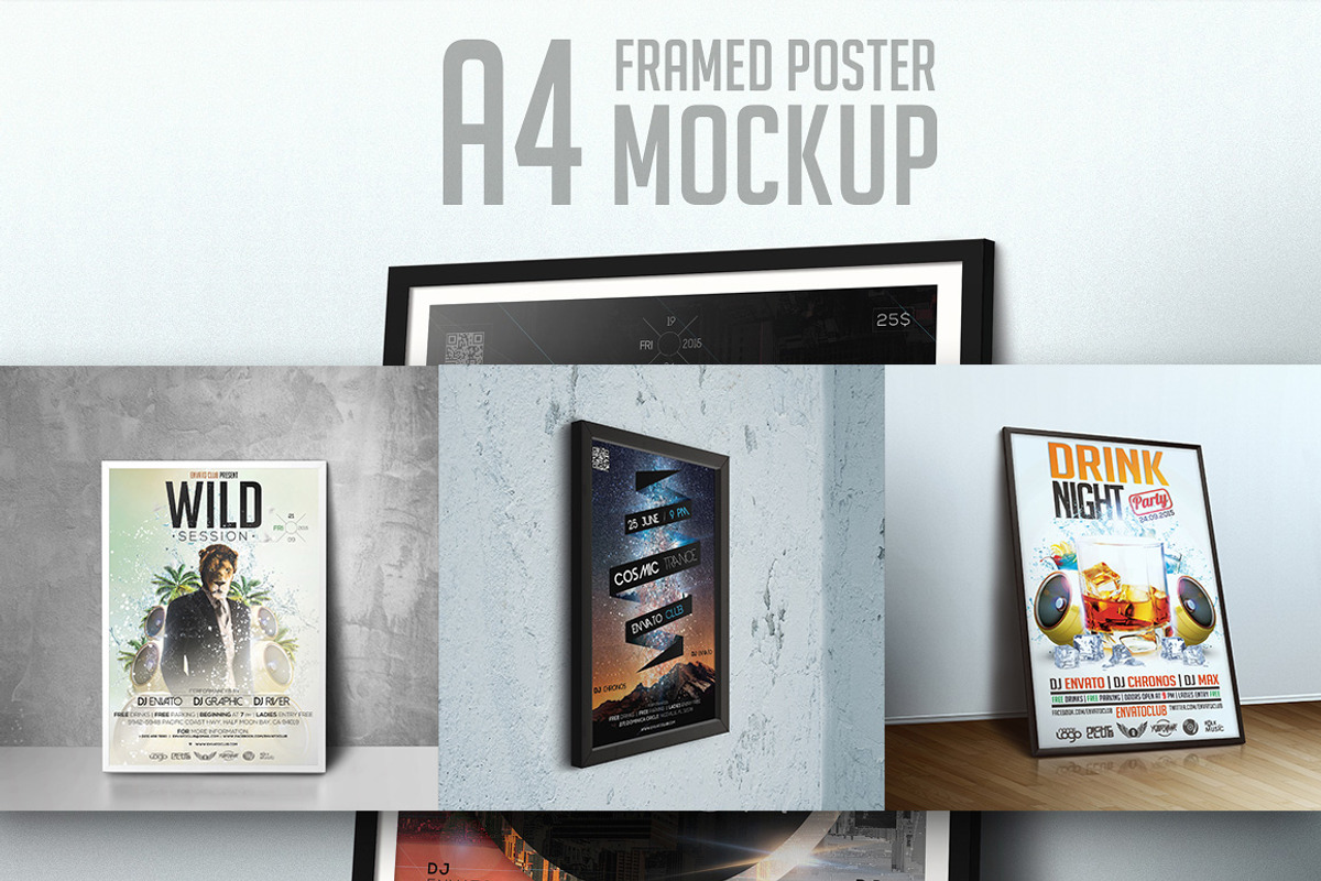 Poster & Flyer Mockup Bundle, a Print Template by CREATIVE DUDE (Photo 5 of 8)