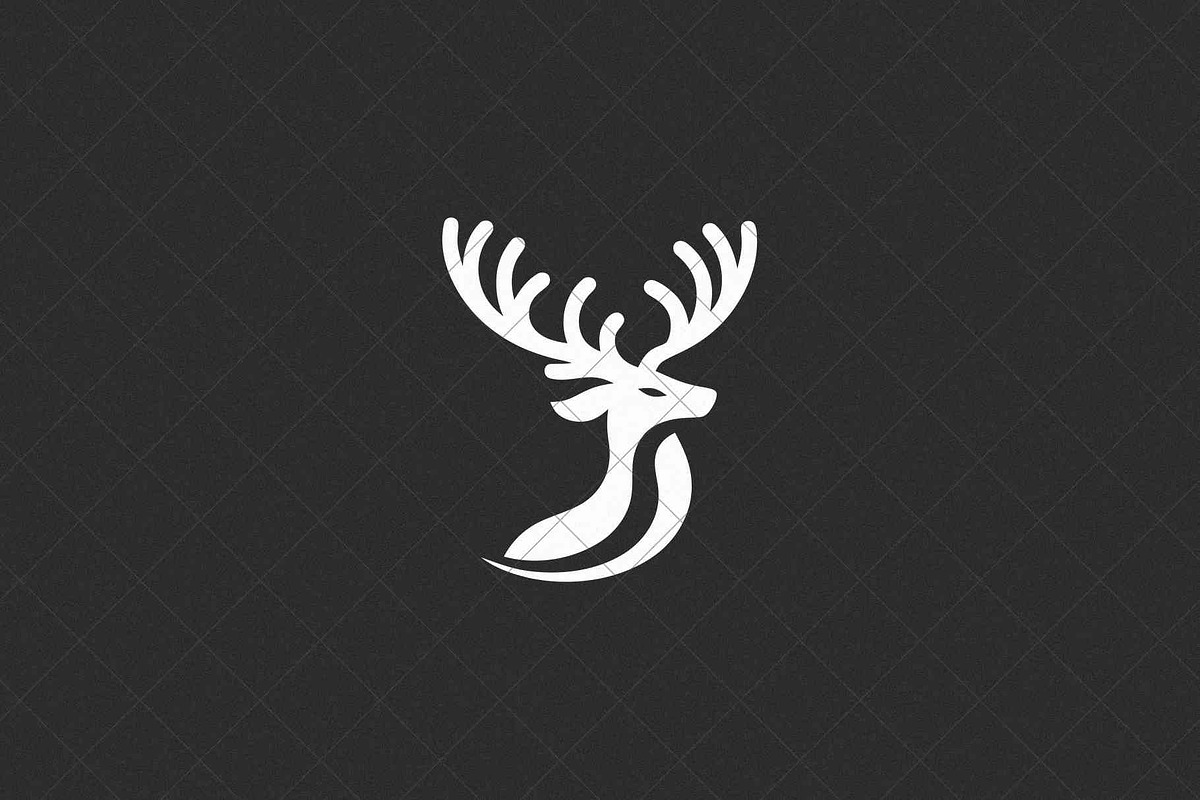 Minimalist Deer Emblem Stag, an Animal Illustration by Vectorium Studio (Photo 4 of 4)