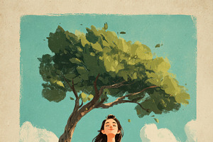 Motivational Focus on the Good, a Decorative Illustration by Virgo Studio
