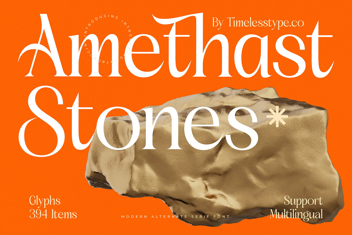 Amethast Stones Modern Serif, a Serif Font by timelesstype.co (Photo 1 of 20)