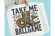 Take Me out to the Ballgame Baseball, an Illustration by designcity5 (Thumbnail 1 of 4)