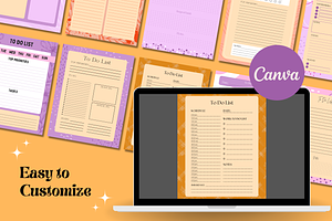 10 Organic Planners Canva Templates