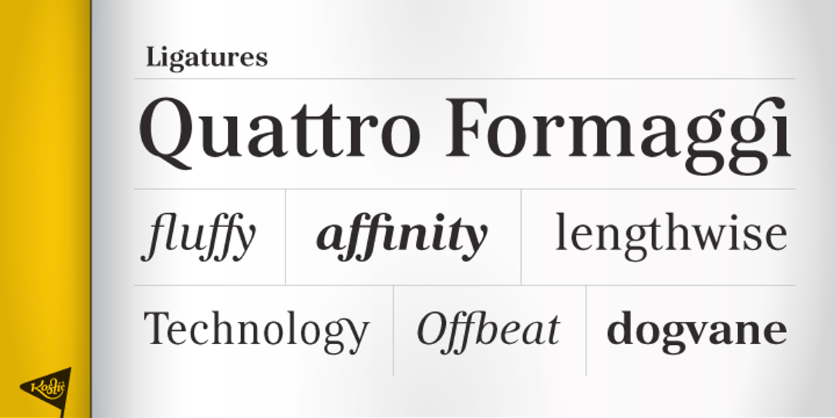 Kostic Serif, a Serif Font by Kostic Type Foundry (Photo 3 of 9)