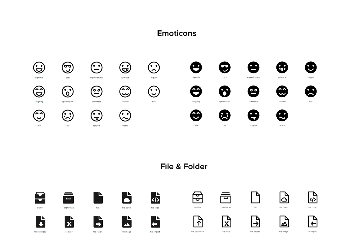 2,500 Line and Solid Icons, a Solid Icon by Icon54 (Photo 7 of 18)