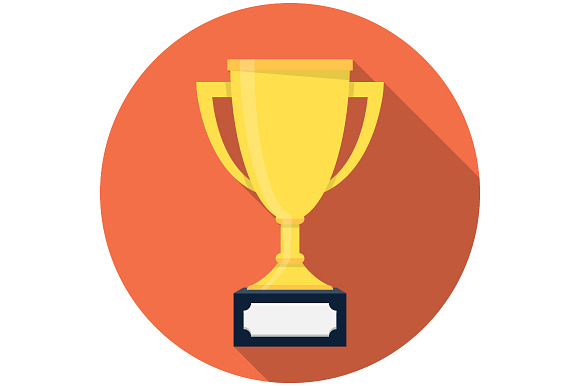 Trophy Cup Flat Icon