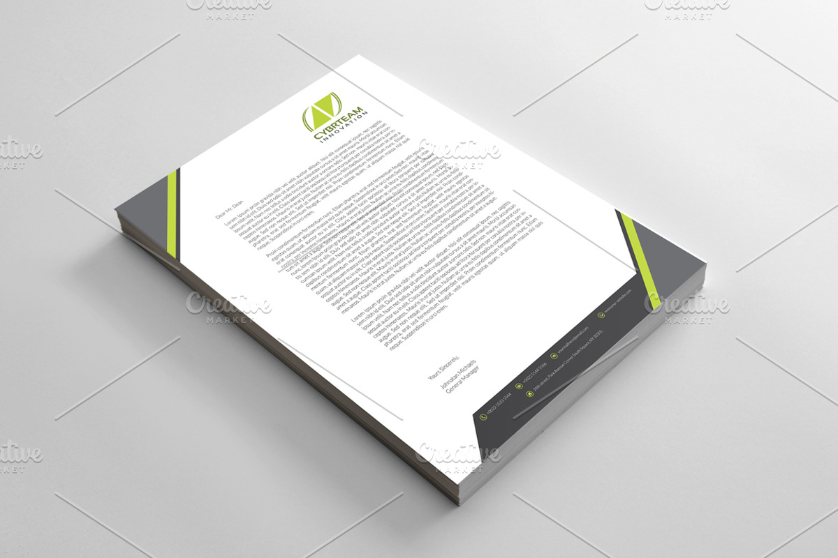 Corporate Letterhead, a Stationery Template by BettyDesign (Photo 7 of 7)