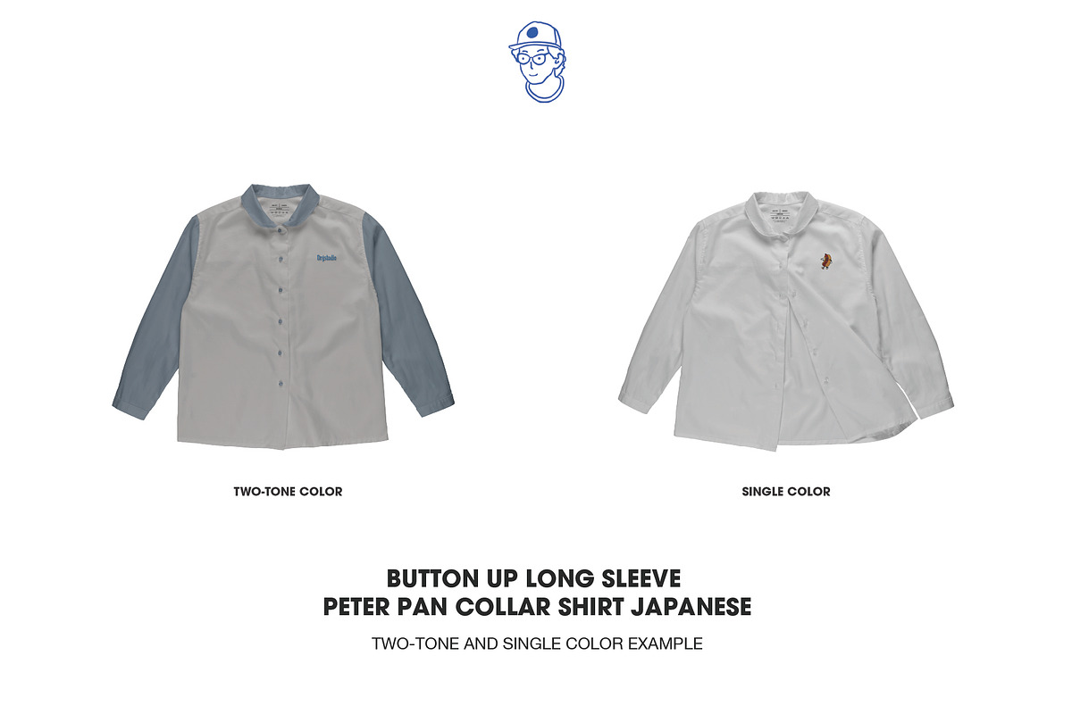 Button up peter pan collar mockup, a Shirt Mockup by made_by_nope (Photo 6 of 7)
