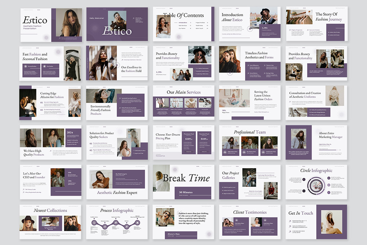 Estico Aesthetic Fashion Powerpoint, a Presentation Template by kerismaker (Photo 10 of 10)