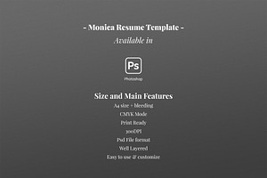 Monica Resume Template