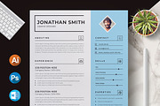 2 page Resume / CV, a Resume Template by X-Type (Thumbnail 1 of 6)