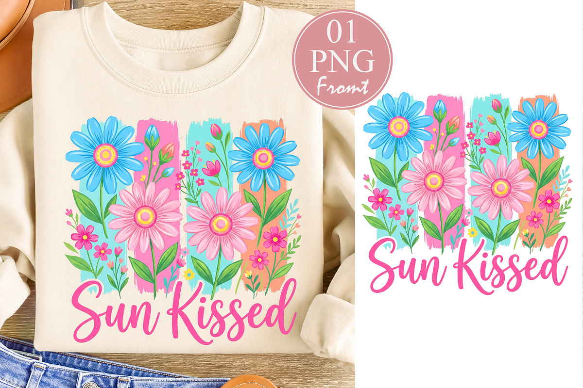 Sun Kissed PNG, Summer Flowers, a Seasonal Illustration by Rose Art (Photo 1 of 4)