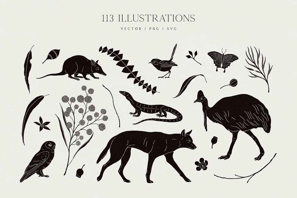 Southern Silhouettes Collection, an Animal Illustration by rouxsupplyco (Photo 3 of 17)