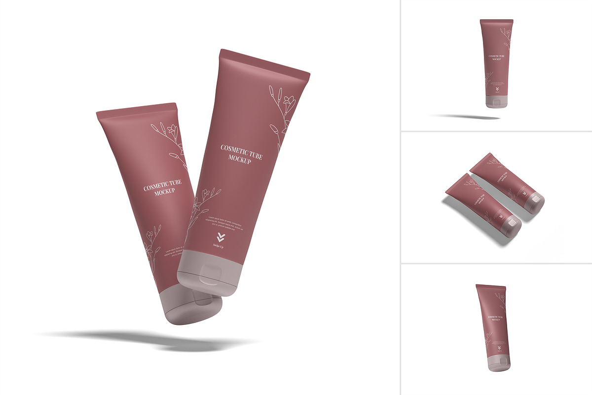 Cosmetic Tube Packaging Mockup, a Product Mockup by suciamairastd (Photo 1 of 5)