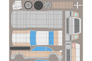 Cartoon Luxury Car Low Poly 3D Model, a Cars & Vehicle 3D Model by Low Poly Lab (Thumbnail 7 of 7)