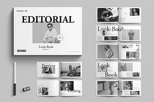 Editorial Look-Book Landscape, a Magazine Template by E-Type