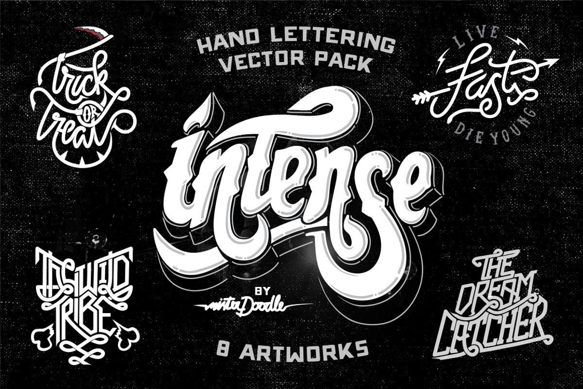 Hand Lettering Vector Pack